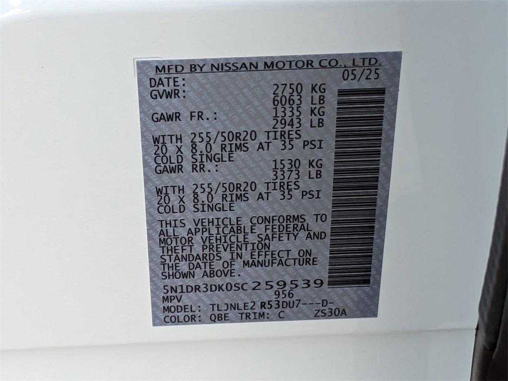 new 2025 Nissan Pathfinder car, priced at $50,552