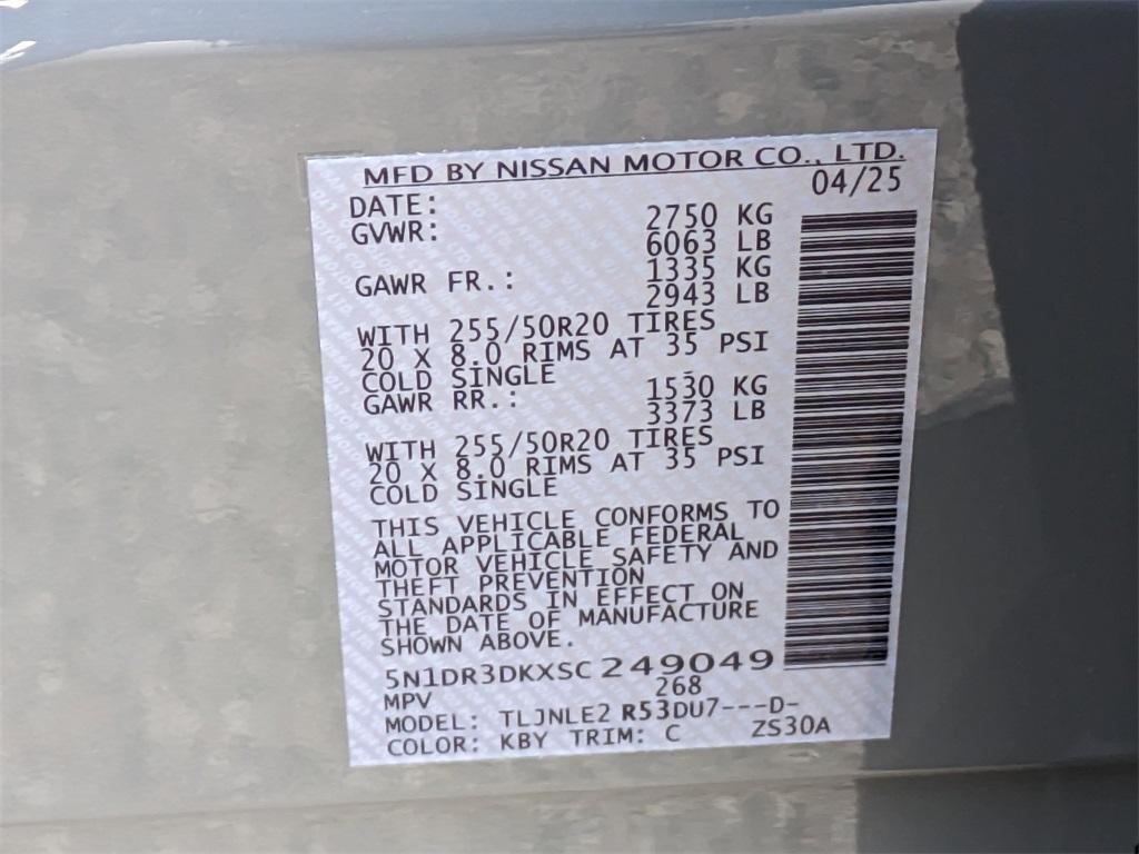 new 2025 Nissan Pathfinder car, priced at $51,752
