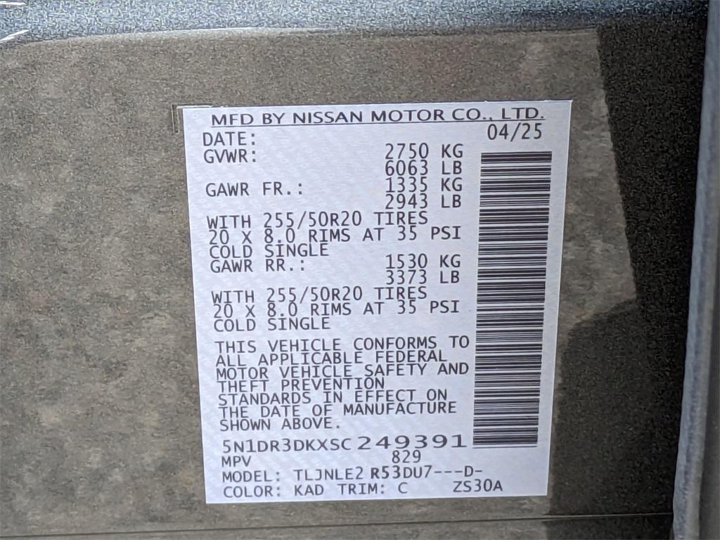 new 2025 Nissan Pathfinder car, priced at $50,154