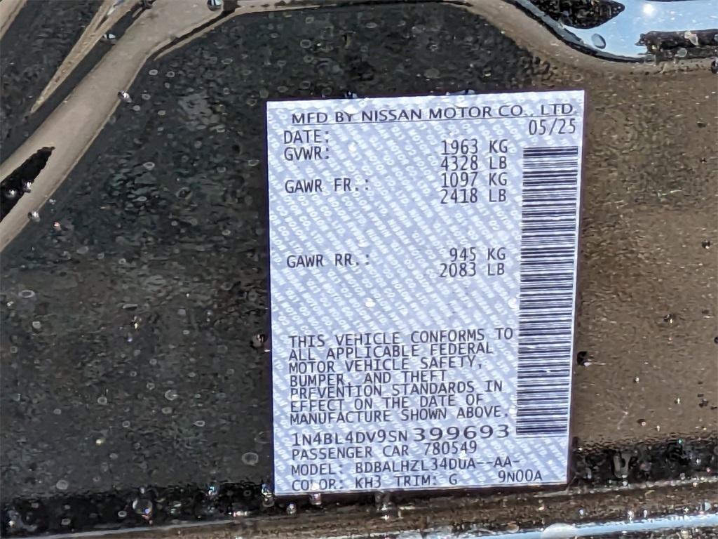 new 2025 Nissan Altima car, priced at $26,663
