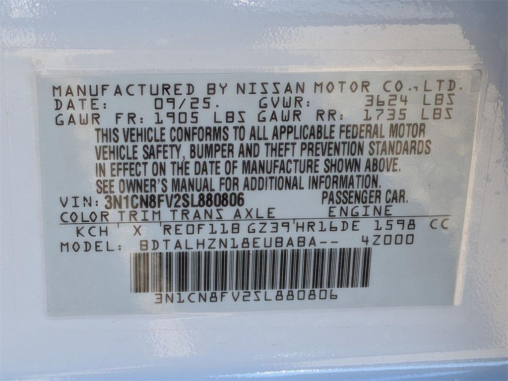 new 2025 Nissan Versa car, priced at $22,750