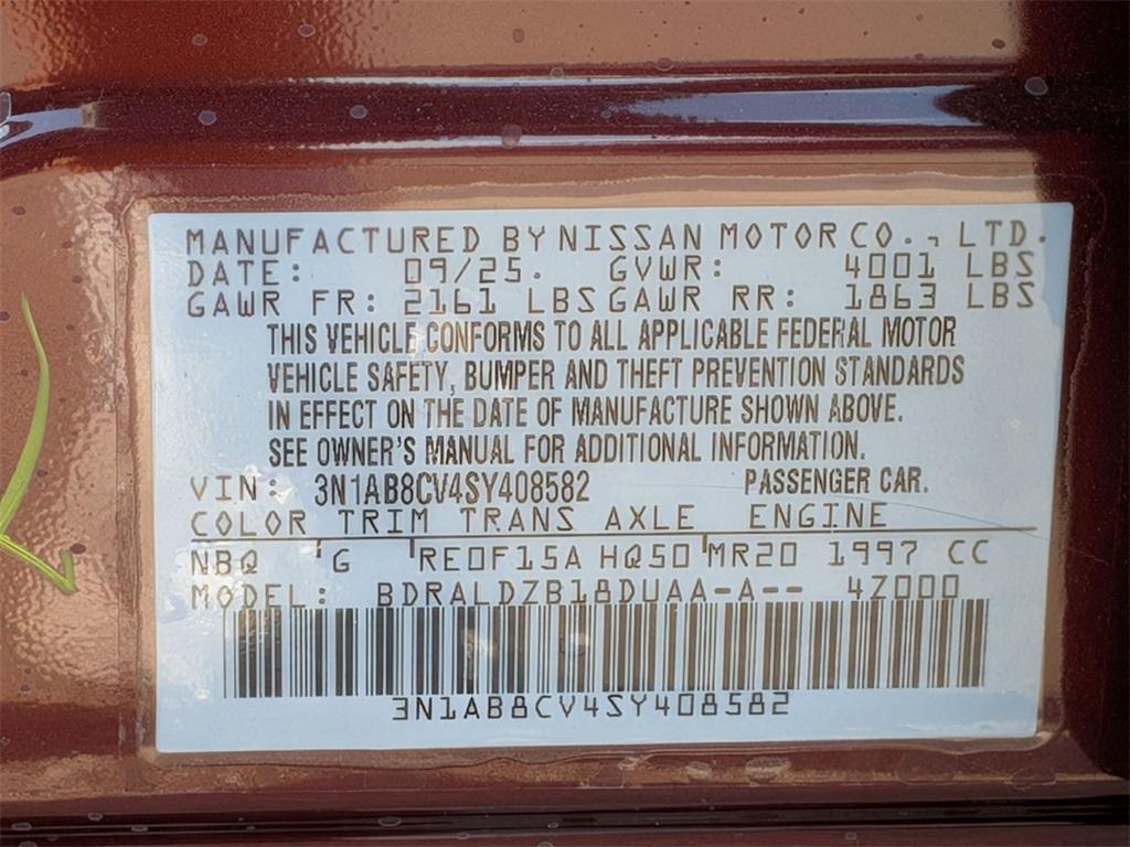 new 2025 Nissan Sentra car, priced at $24,350