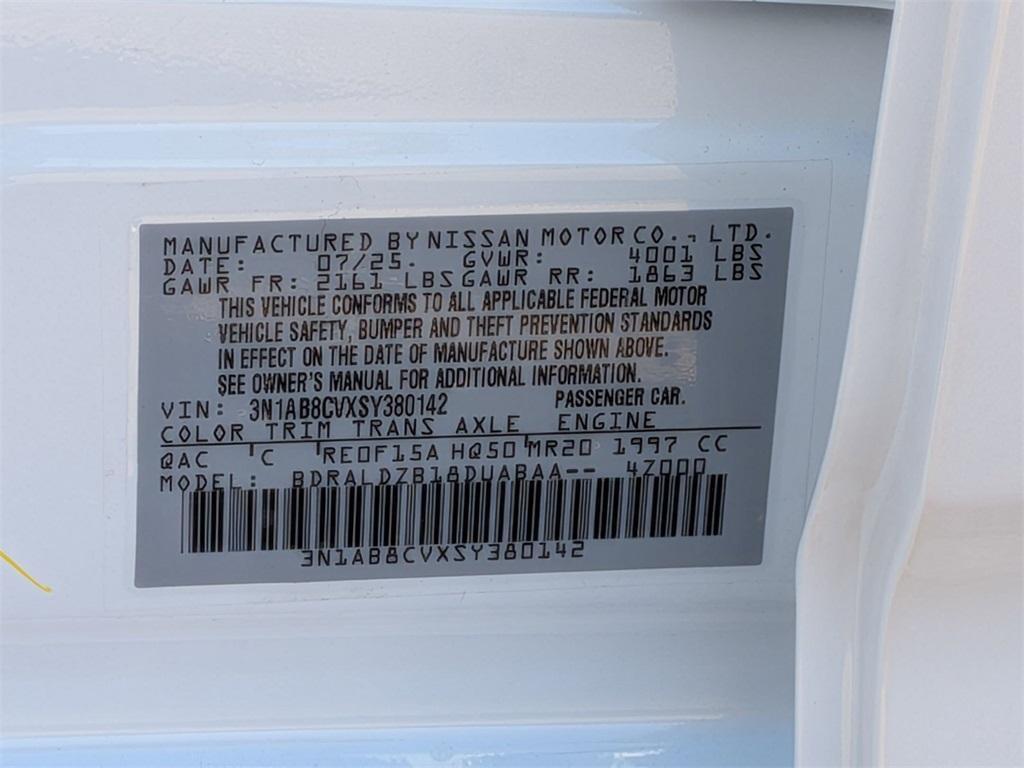 new 2025 Nissan Sentra car, priced at $25,166