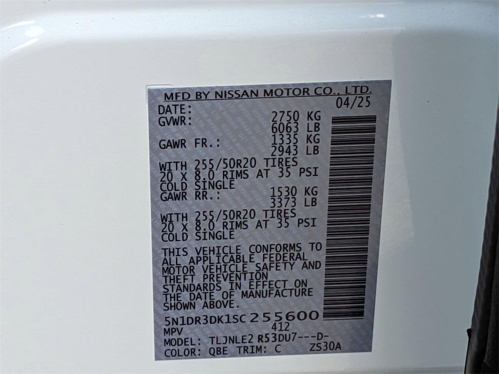 new 2025 Nissan Pathfinder car, priced at $51,752
