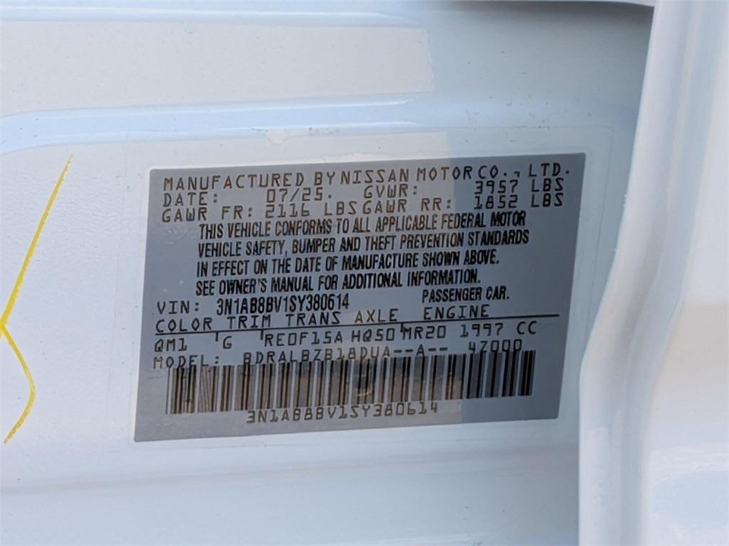 new 2025 Nissan Sentra car, priced at $21,281