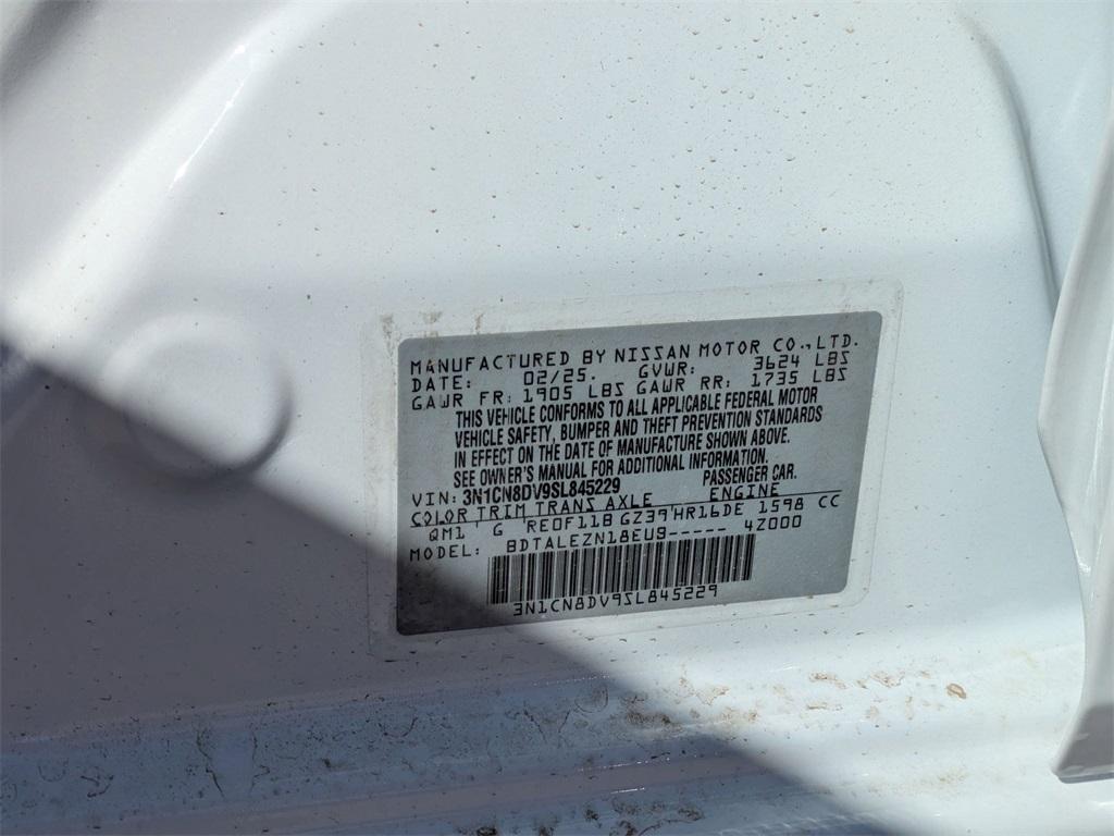 new 2025 Nissan Versa car, priced at $20,414