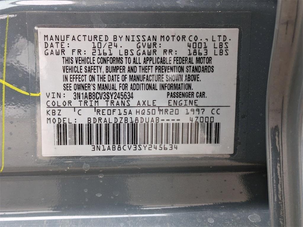 new 2025 Nissan Sentra car, priced at $25,702