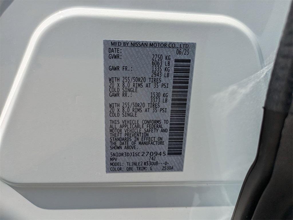 new 2025 Nissan Pathfinder car, priced at $49,795