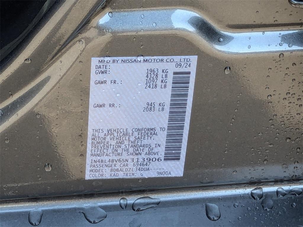 new 2025 Nissan Altima car, priced at $26,297