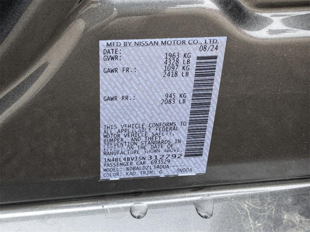 new 2025 Nissan Altima car, priced at $25,979