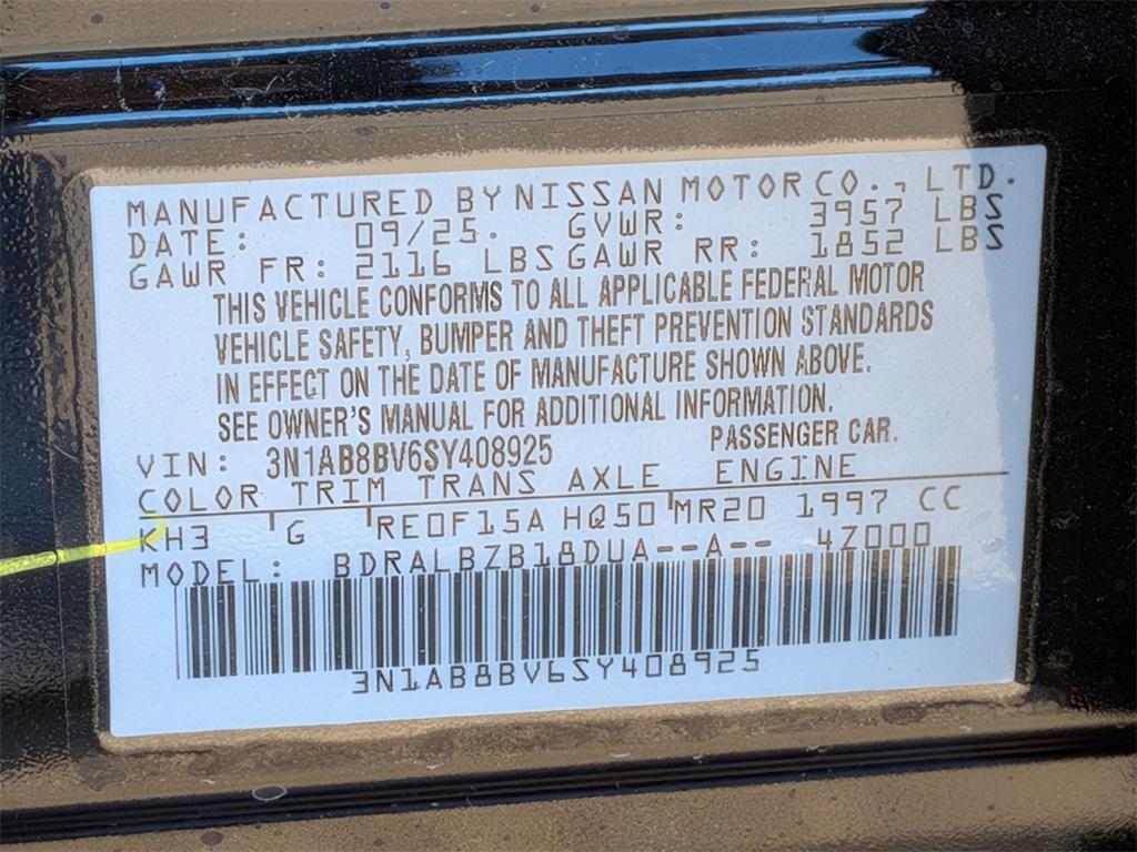 new 2025 Nissan Sentra car, priced at $22,810