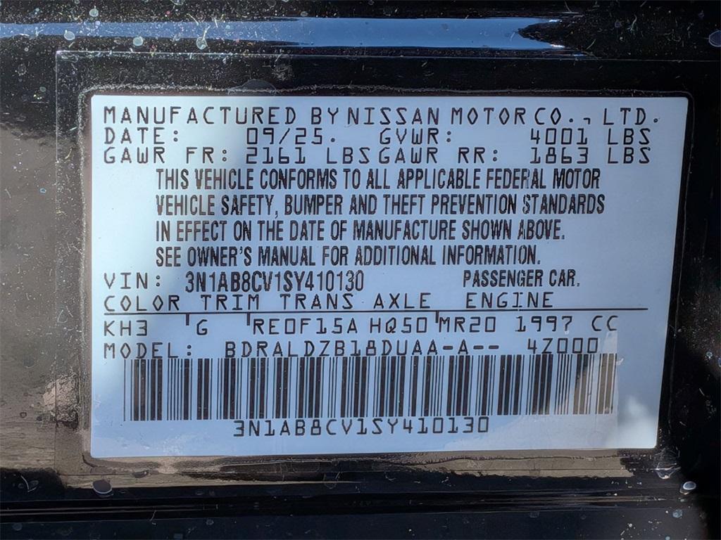 new 2025 Nissan Sentra car, priced at $24,350