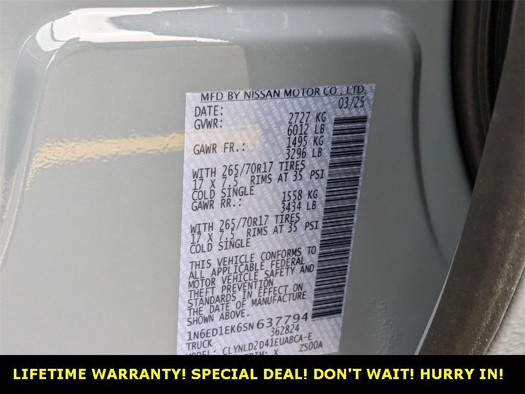 new 2025 Nissan Frontier car, priced at $39,990