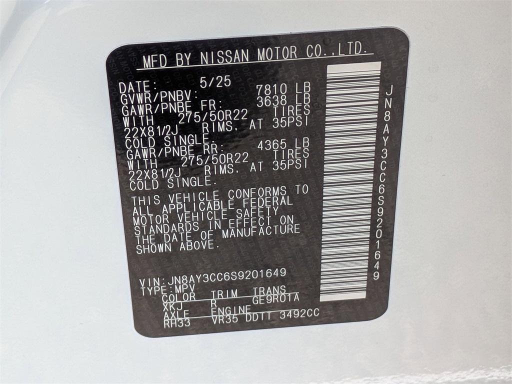 new 2025 Nissan Armada car, priced at $87,500