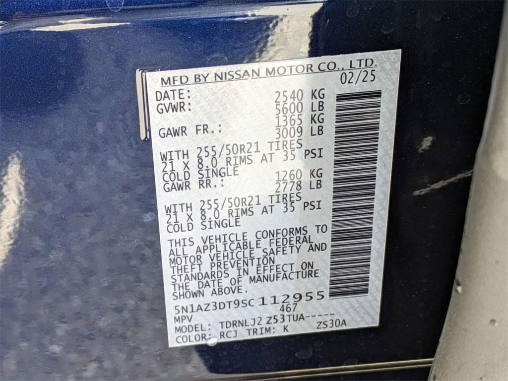 new 2025 Nissan Murano car, priced at $50,201
