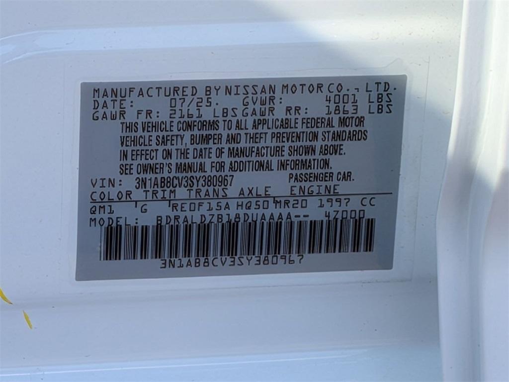 new 2025 Nissan Sentra car, priced at $22,393