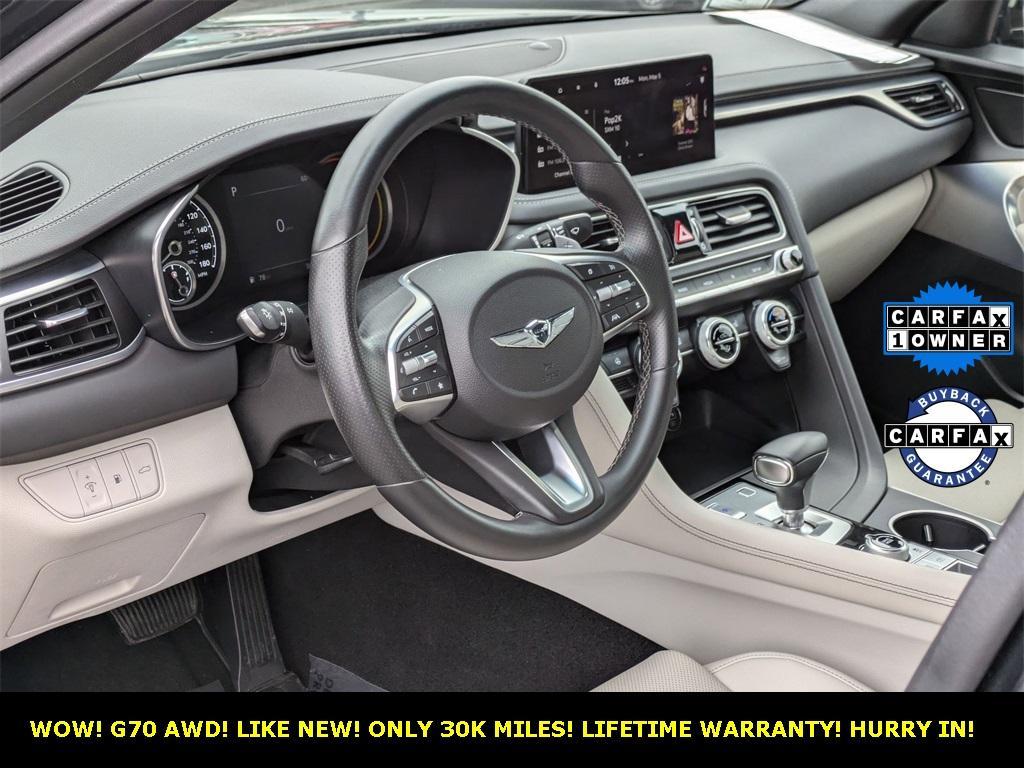 used 2023 Genesis G70 car, priced at $27,677