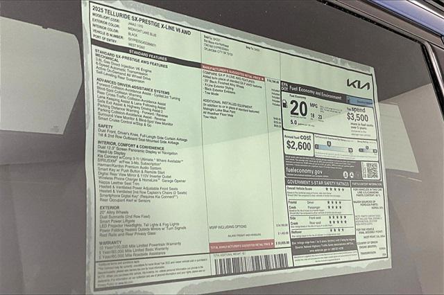 new 2025 Kia Telluride car, priced at $50,929