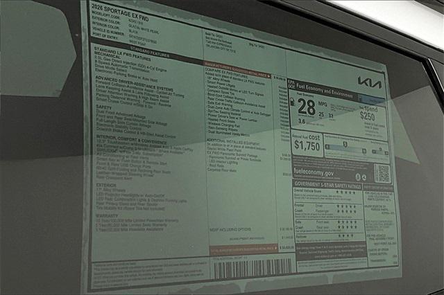 new 2026 Kia Sportage car, priced at $31,457