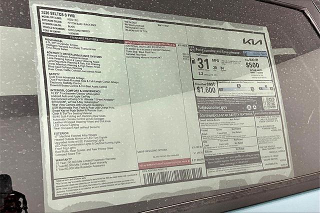 new 2026 Kia Seltos car, priced at $27,305