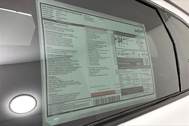 new 2026 Kia Sorento Hybrid car, priced at $46,695
