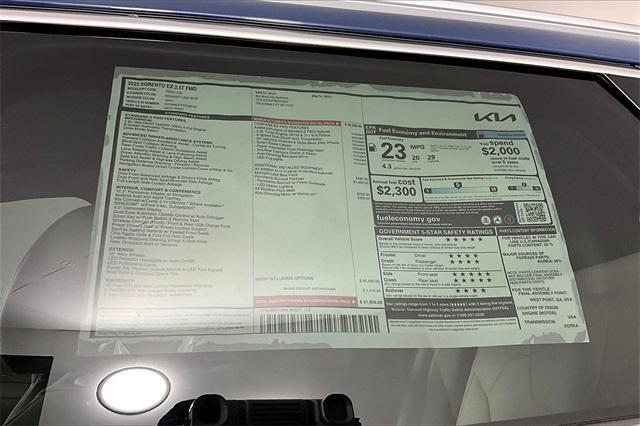 new 2025 Kia Sorento car, priced at $36,229
