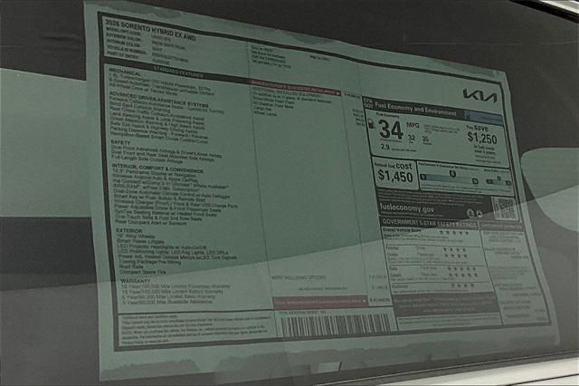 new 2026 Kia Sorento Hybrid car, priced at $41,040