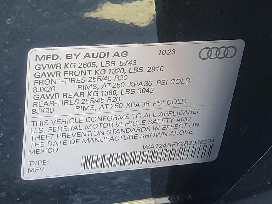 new 2024 Audi SQ5 car, priced at $66,105