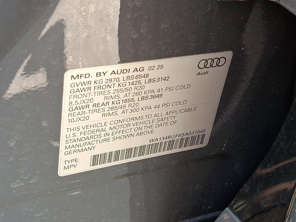 new 2025 Audi Q6 e-tron car, priced at $75,985