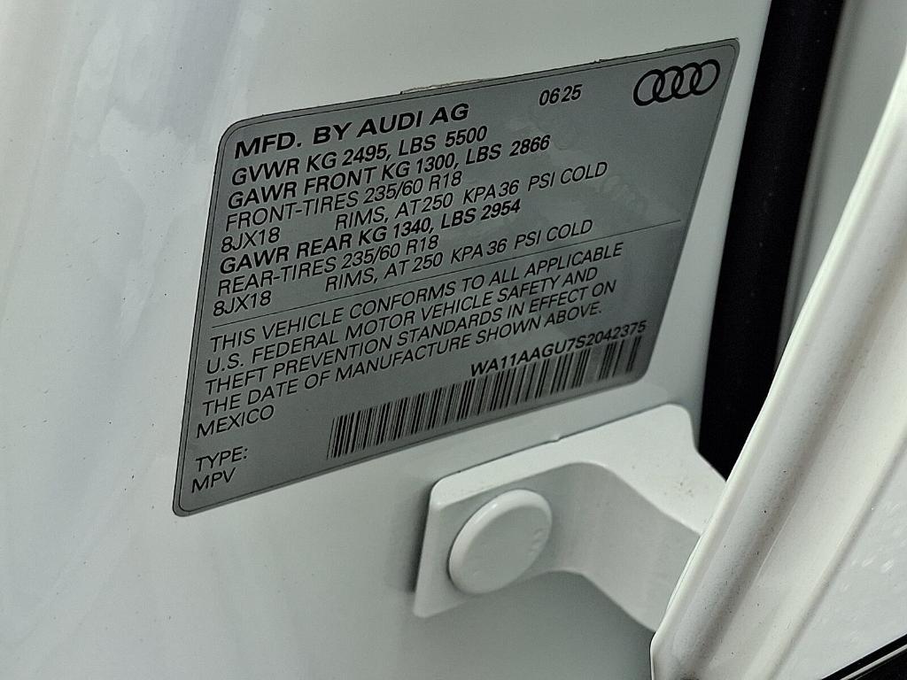 new 2025 Audi Q5 car, priced at $54,130