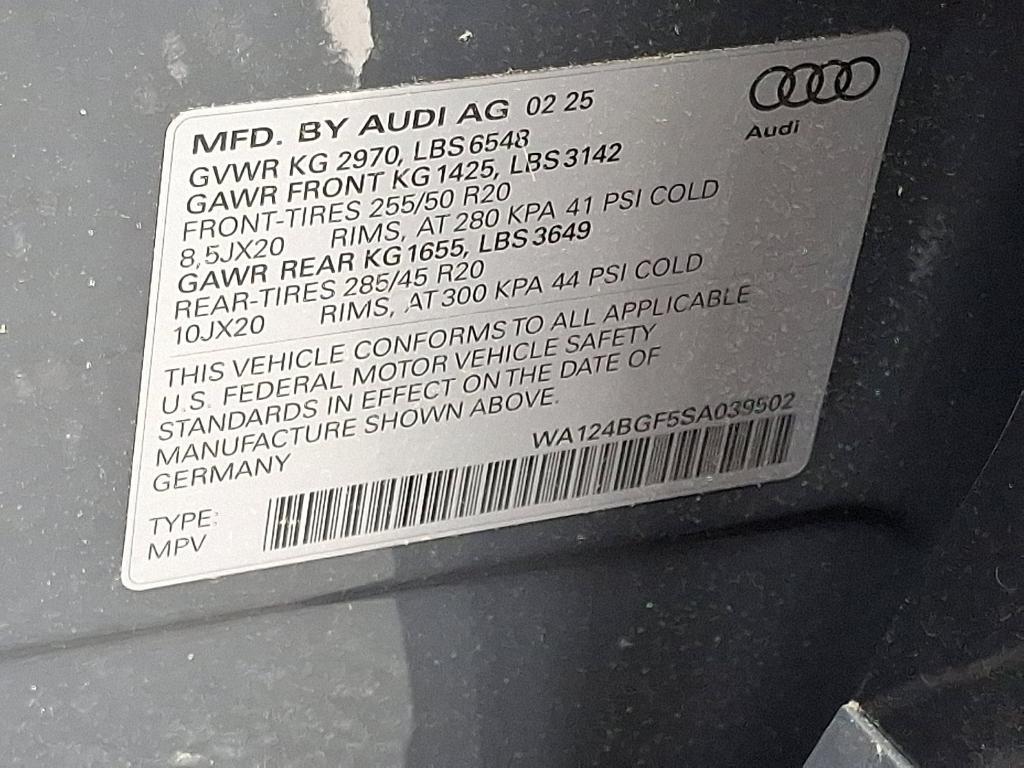 new 2025 Audi Q6 e-tron car, priced at $73,985