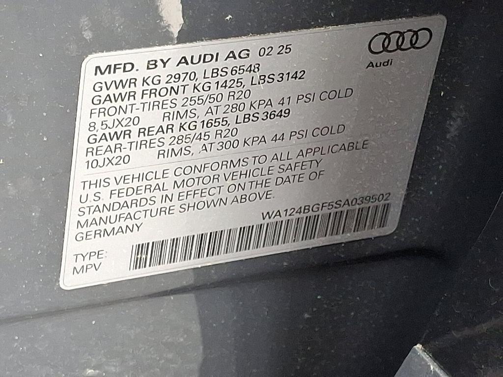 new 2025 Audi Q6 e-tron car, priced at $73,985