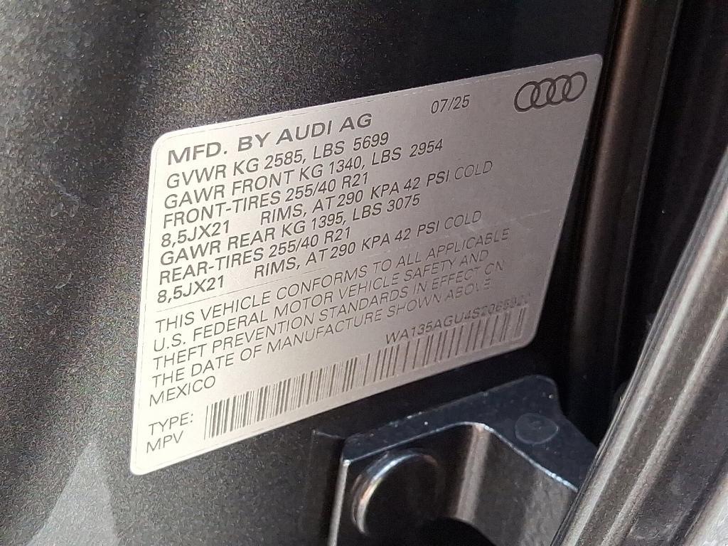 new 2025 Audi SQ5 car, priced at $75,715