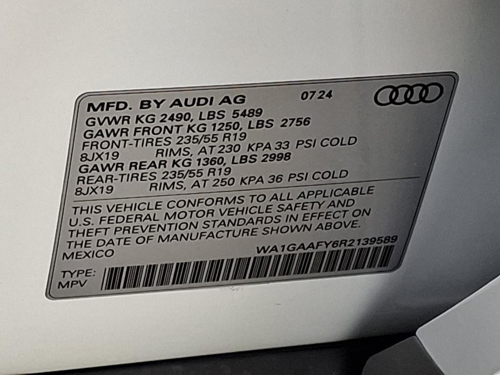 new 2024 Audi Q5 car, priced at $53,690