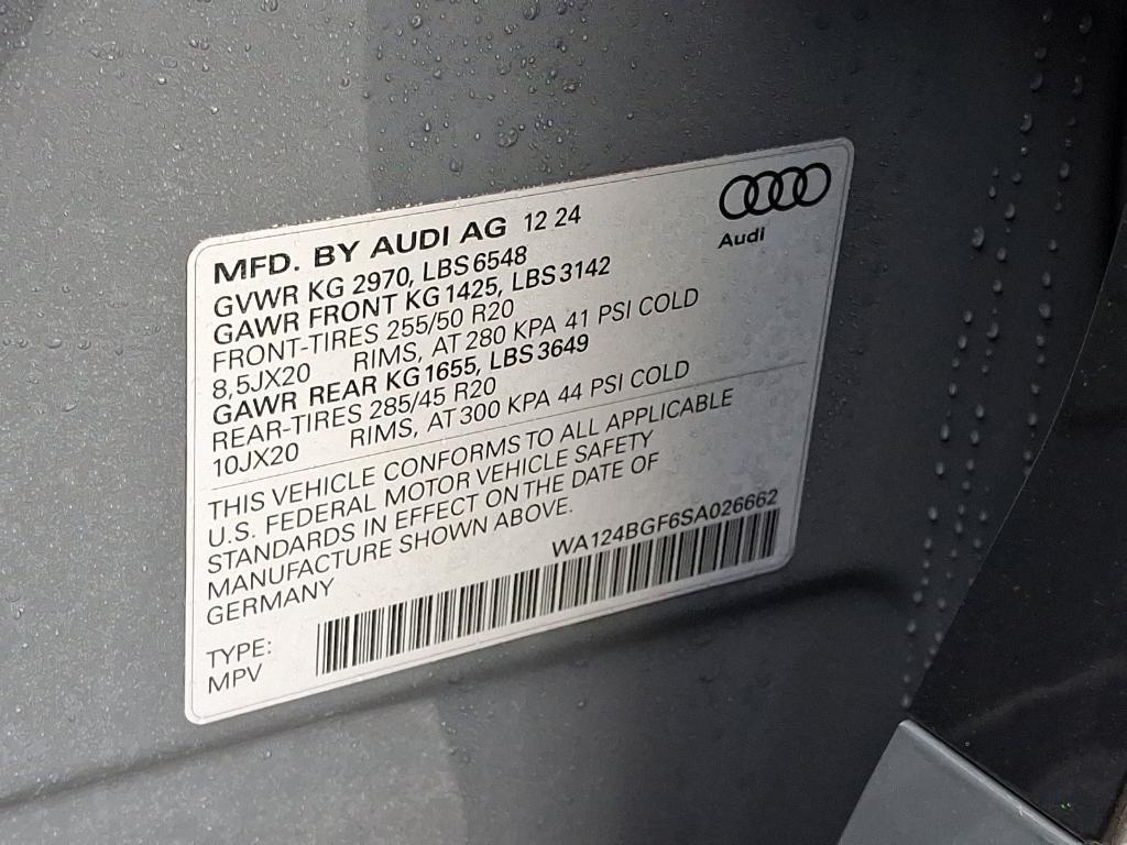 new 2025 Audi Q6 e-tron car, priced at $75,430