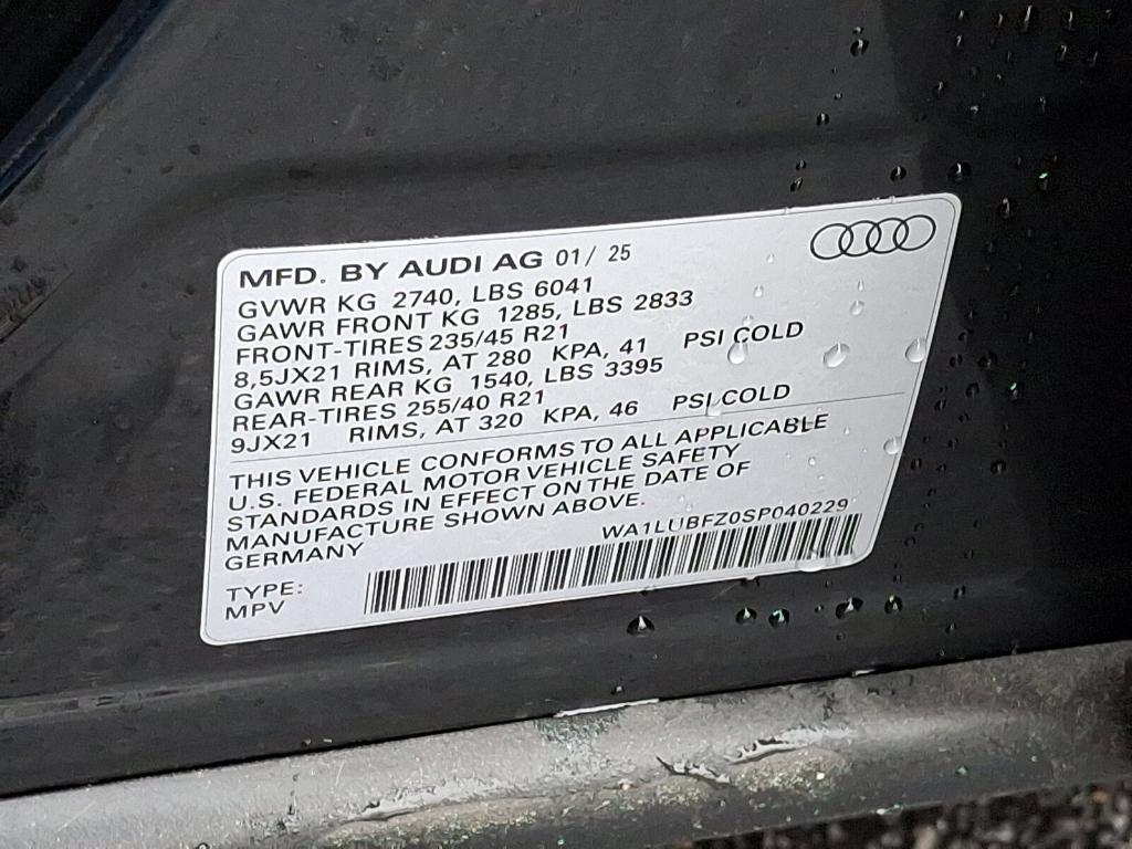 new 2025 Audi Q4 e-tron car, priced at $64,455