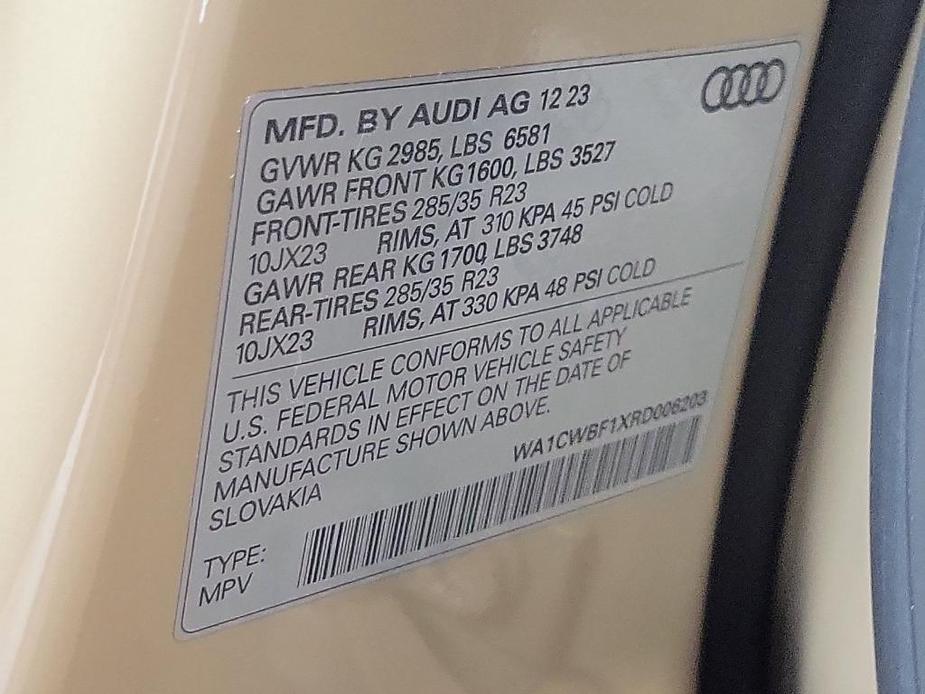 new 2024 Audi SQ8 car, priced at $123,420