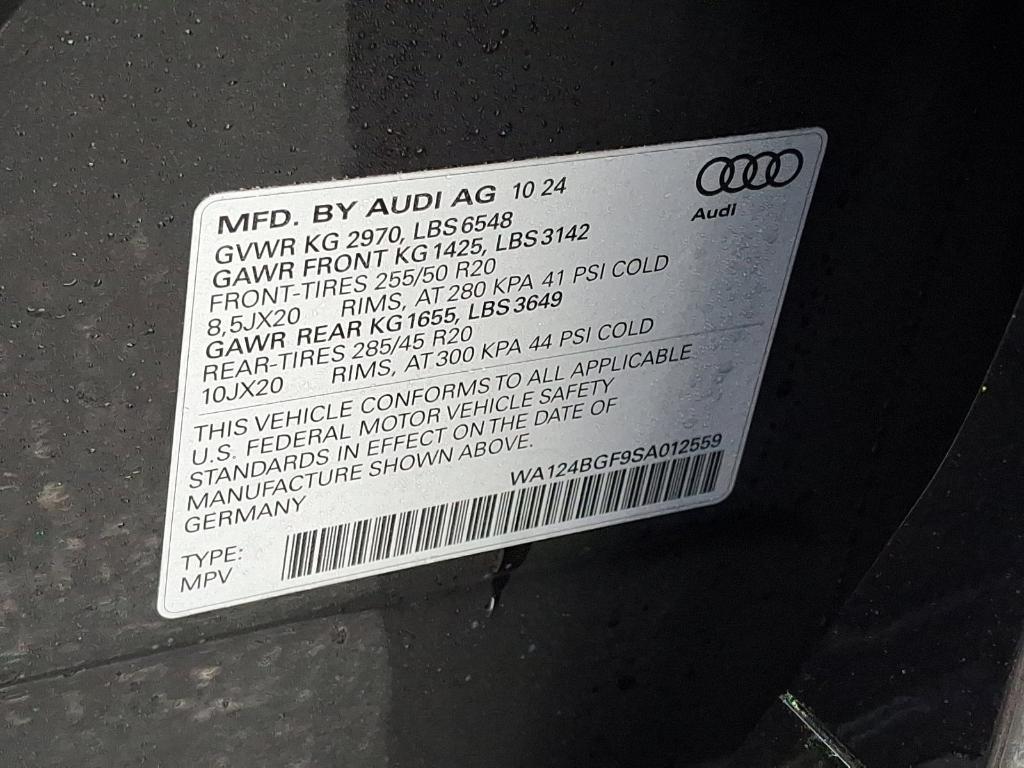 new 2025 Audi Q6 e-tron car, priced at $75,750