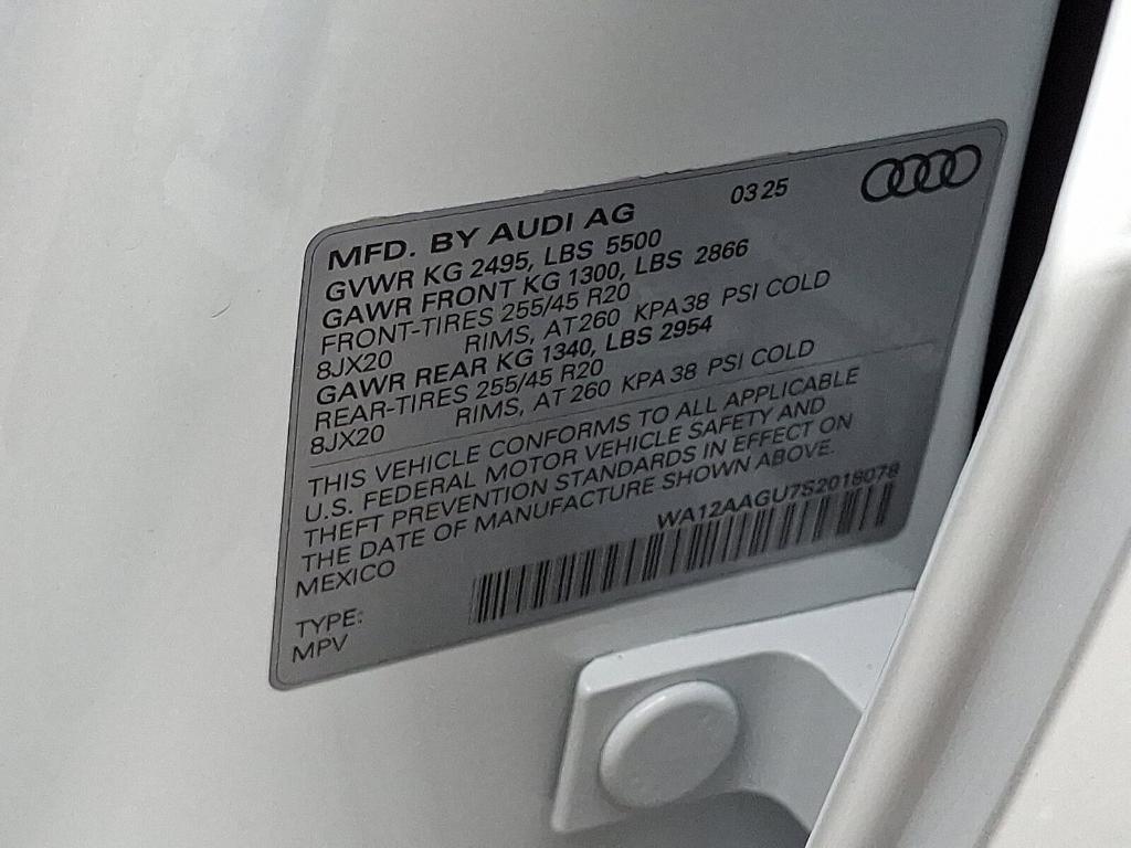new 2025 Audi Q5 car, priced at $61,300