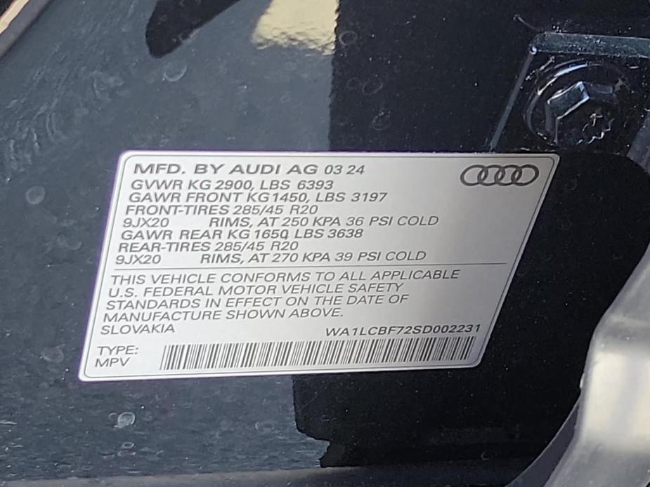 new 2025 Audi Q7 car, priced at $71,500