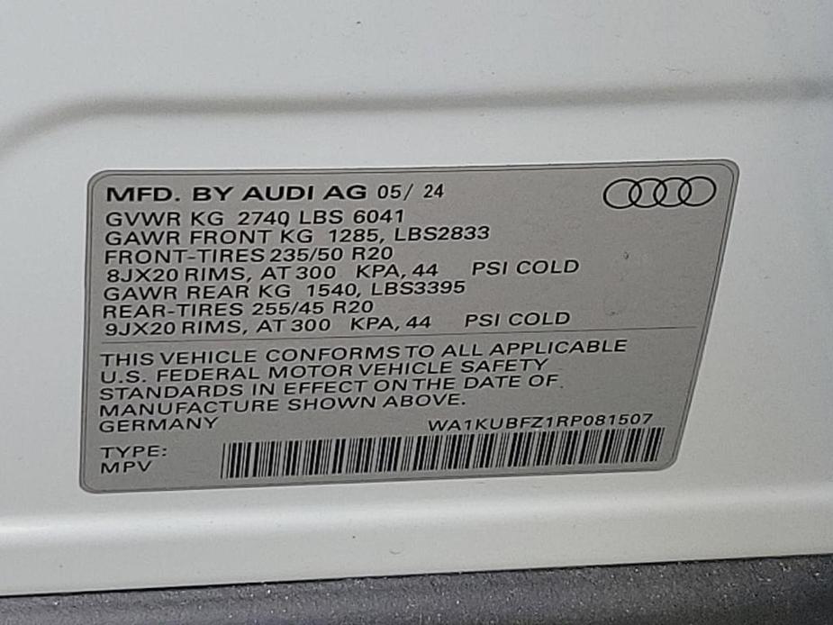 new 2024 Audi Q4 e-tron car, priced at $58,585