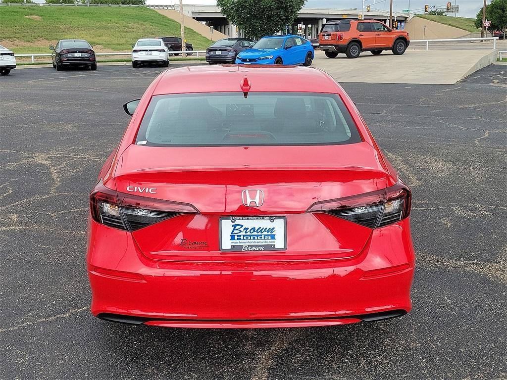 new 2025 Honda Civic car, priced at $25,300
