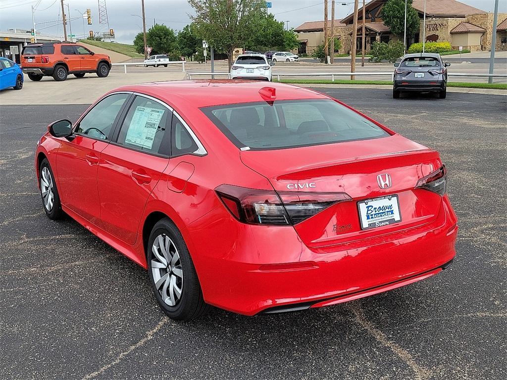 new 2025 Honda Civic car, priced at $25,300