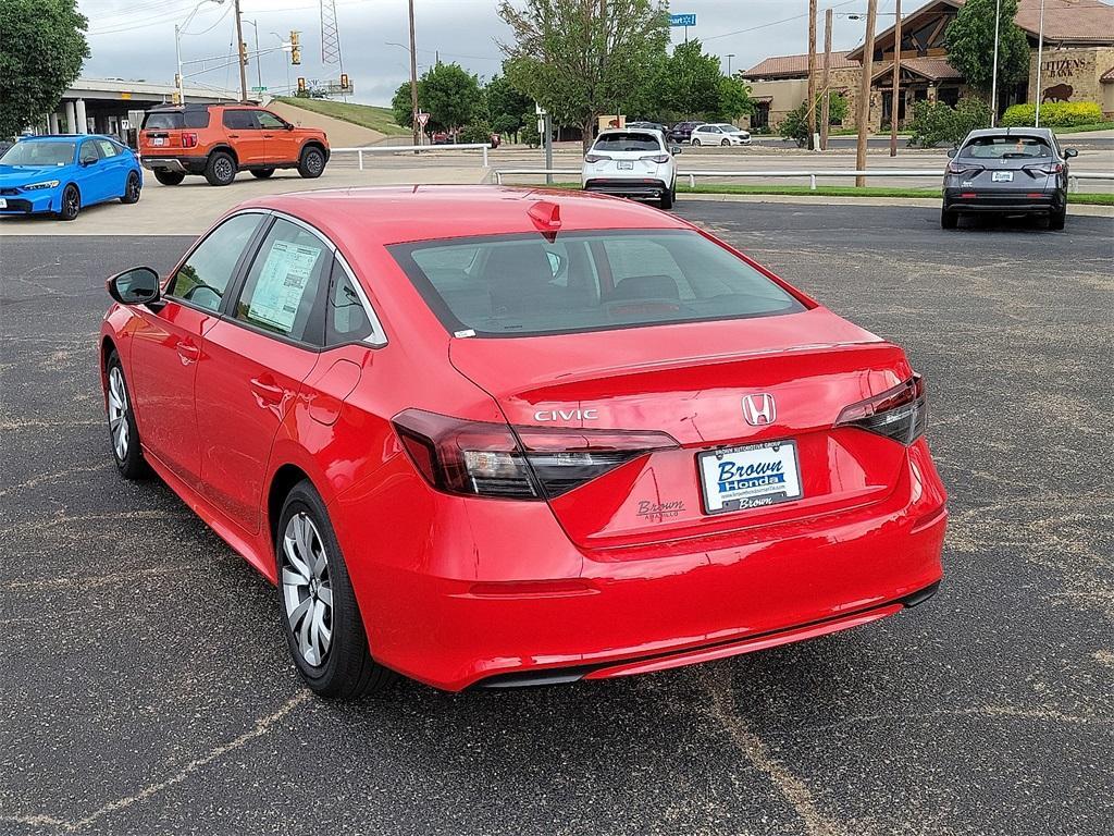new 2025 Honda Civic car, priced at $25,300
