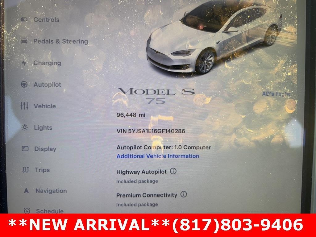 used 2016 Tesla Model S car, priced at $17,732