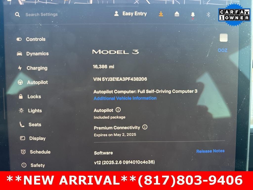 used 2023 Tesla Model 3 car, priced at $25,980