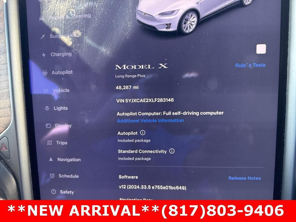 used 2020 Tesla Model X car, priced at $39,544