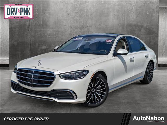 used 2021 Mercedes-Benz S-Class car, priced at $74,999