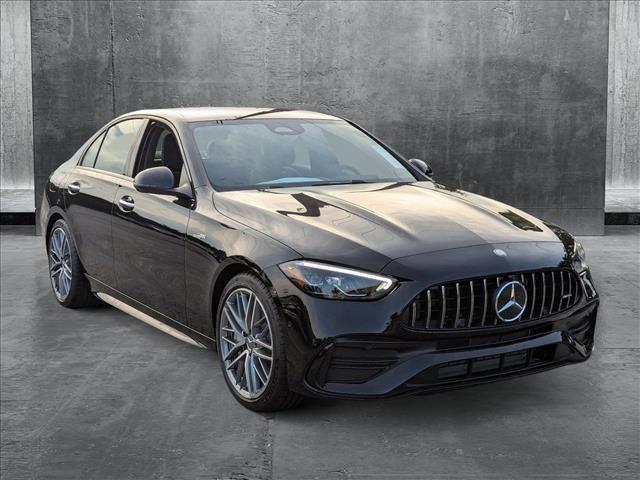 new 2025 Mercedes-Benz AMG C 43 car, priced at $68,985
