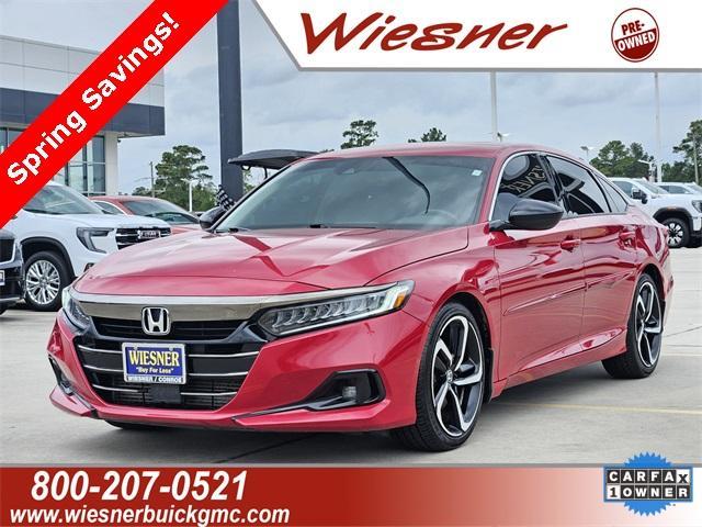 used 2021 Honda Accord car, priced at $20,986